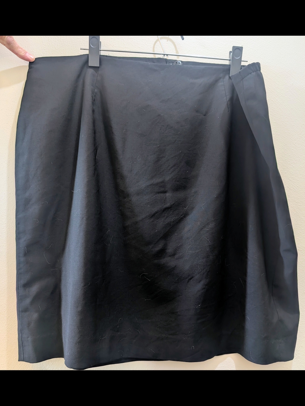 Talbots Women’s Petites Size 18WP Black Solid Wool Blend Lined Pencil Skirt